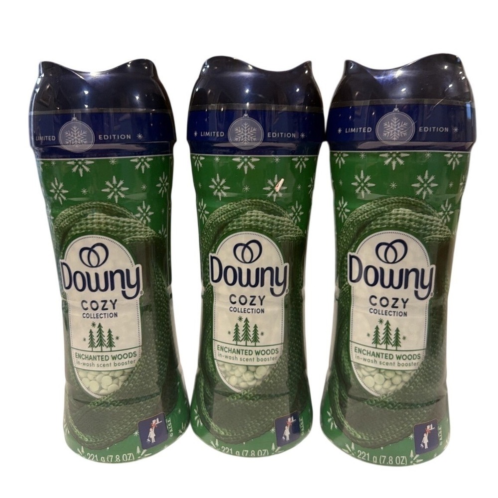 3pk Downy Cozy Collection Enchanted Woods Scent Booster Beads 7.8oz Limited Ed